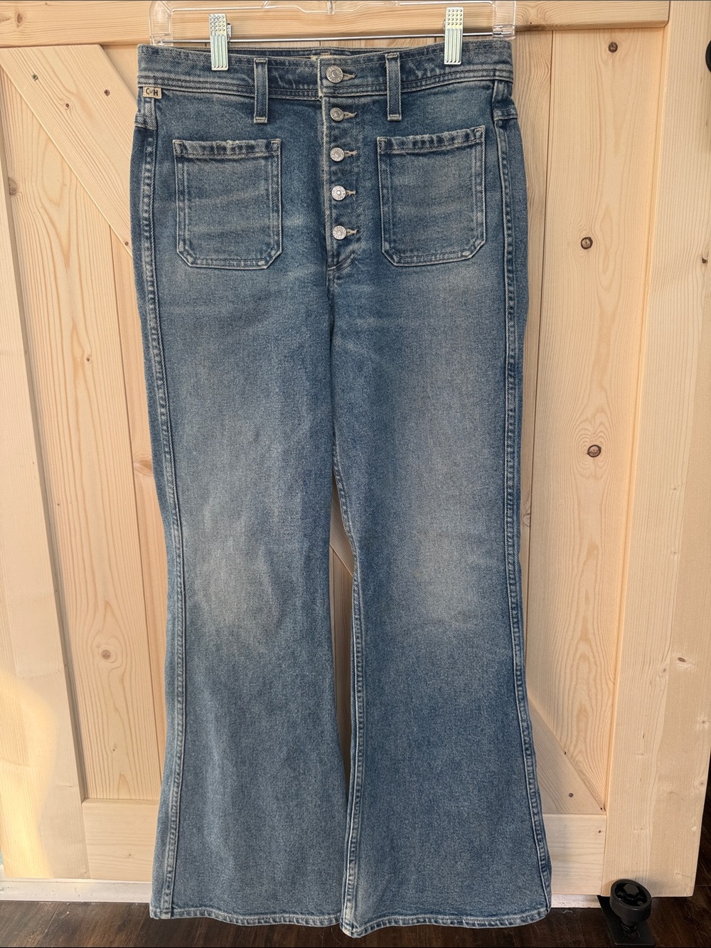 Citizens Of Humanity mid rise , button fly Flare Jeans